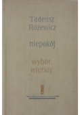 Niepokój, wybór wierszy