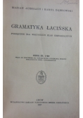 Gramatyka łacińska, 1937 r.