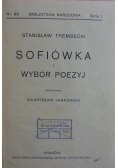 Sofiówka i wybór poezyj, 1925r.