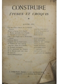 Construire Etudes et croquis 1941 r.