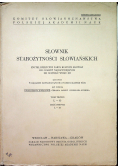 Słownik starożytności słowiańskich tom 3 część 1