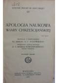Apologia naukowa wiary chrześcijańskiej, 1907 r.