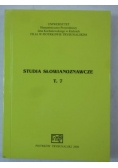 Studia słowianoznawcze