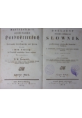Dokładny polsko- niemiecki/niemiecko-polski słownik do podręcznego użycia dla Niemców i Polaków, 1836r.