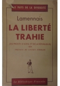 Lamennais La LIberte Trahie, 1946 r.