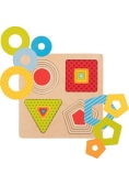 Puzzle warstwowe 4 kształty geometryczne