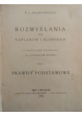 Rozmyślania dla kapłanów i kleryków, Część I, 1923 r.