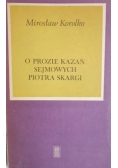 O prozie kazań sejmowych Piotra Skargi
