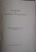 Słownik do Nowego Psałterza