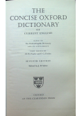 The concise oxford dictionary of current english
