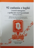 92 zadania z logiki i teorii mnogości z pełnymi rozwiązaniami krok po kroku...