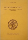 Obraz słowo znak