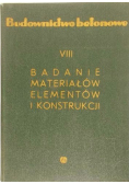 Badanie Materiałów Elementów i Konstrukcji VIII