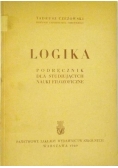 Logika podręcznik dla studiujących nauki filozoficzne, 1949 r.