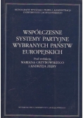 Współczesne systemy partyjne wybranych państw Europejskich