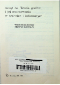 Teoria grafów i jej zastosowania w technice i informatyce