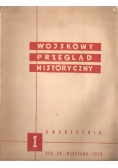 Wojskowy przegląd historyczny, Tom I