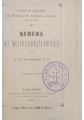 Namowa do wstrzemięźliwości, 1881 r.
