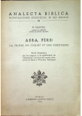 Abba Pere La piere du christ et des chretiens