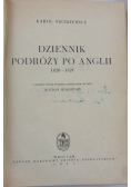 Dziennik podróży po Anglii 1820 - 1821