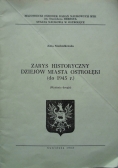 Zarys historyczny dziejów miasta Ostrołęki