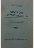 Sposób rozmyślania, 1928 r.