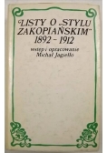 Listy o Stylu Zakopiańskim 1892 1912 r