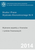 Studia i prace wydziału ekonomicznego nr 6