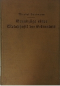 Grundzuge einer Metaphysik der Erkenntnis, 1925 r.