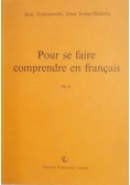 Pour se faire comprendre en francais