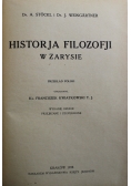 Historja filozofji w zarysie 1928 r.