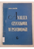 Analiza czynnikowa w psychologii
