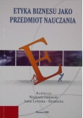 Etyka biznesu jako przedmiot nauczania