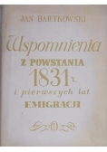 Wspomnienia z powstania 1831 r. i pierwszych lat emigracji