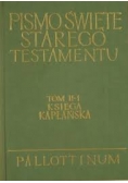 Pismo Święte Starego Testamentu tom II - 1, księga kapłańska