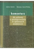 Komentarz do ustawy o postępowaniu w sprawach nieletnich