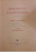Fragmenty Filozoficzne Seria Druga