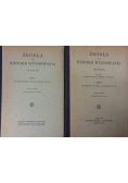 Źródła do historji wychowania, część I-II, ok.1930r.
