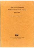 Hugo von Hofmannsthal Briefwechsel mit dem Insel-Verlag 1901-1929