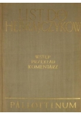 List do Hebrajczyków Wstęp przekład komentarz