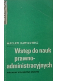 Wstęp do nauk prawno-administracyjnych
