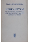 Neokantyzm Filozofia Społeczna wraz z teorią prawa natury o zmiennej treści