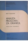 Analiza progowa za granicą