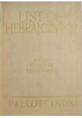 List do Hebrajczyków Wstęp przekład komentarz Tom X