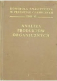 Analiza produktów organicznych, tom VI