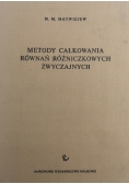 Metody całkowania równań różniczkowych zwyczajnych