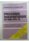 Program duszpasterski na rok 1995/96