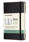 Kalendarz 2022 tygodniowy 12MP tw. czarny
