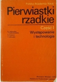 Pierwiastki rzadkie, Część I