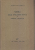 Wzory pism procesowych w sprawach karnych